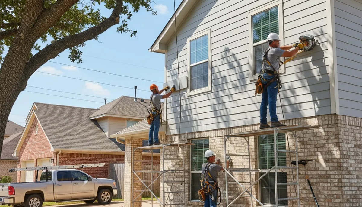 Dallas, TX siding contractor service image for exterior siding installation and replacement