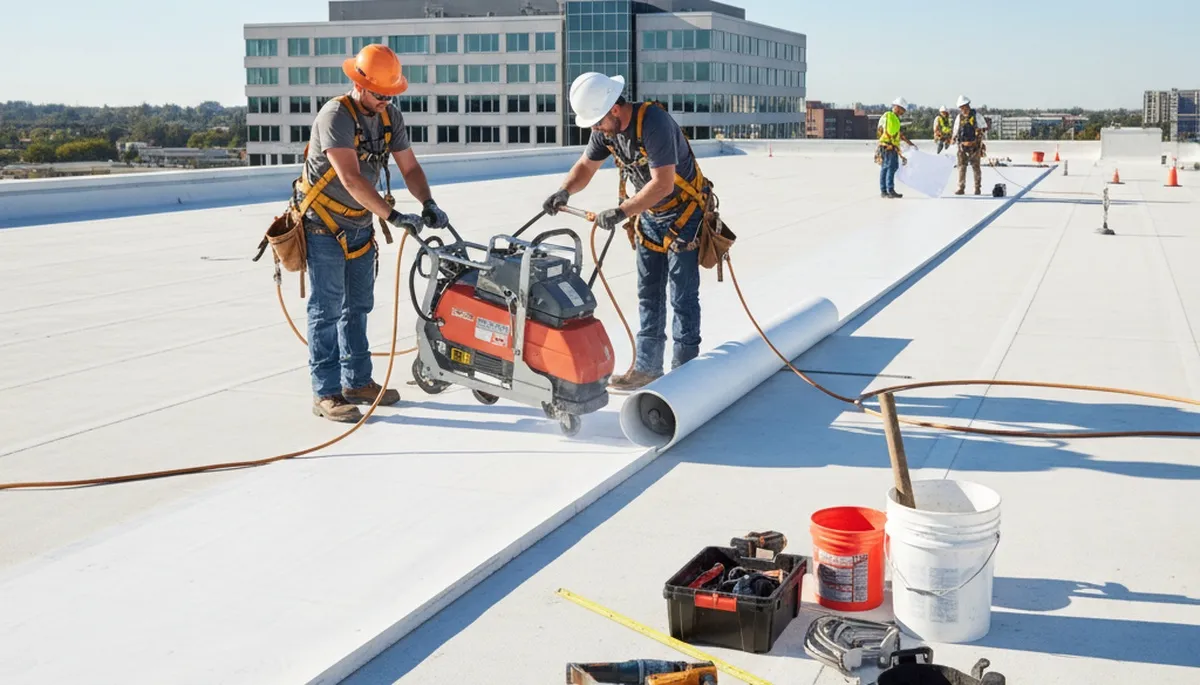 Dallas, TX commercial roofing service for siding contractor protecting properties from hail and heat