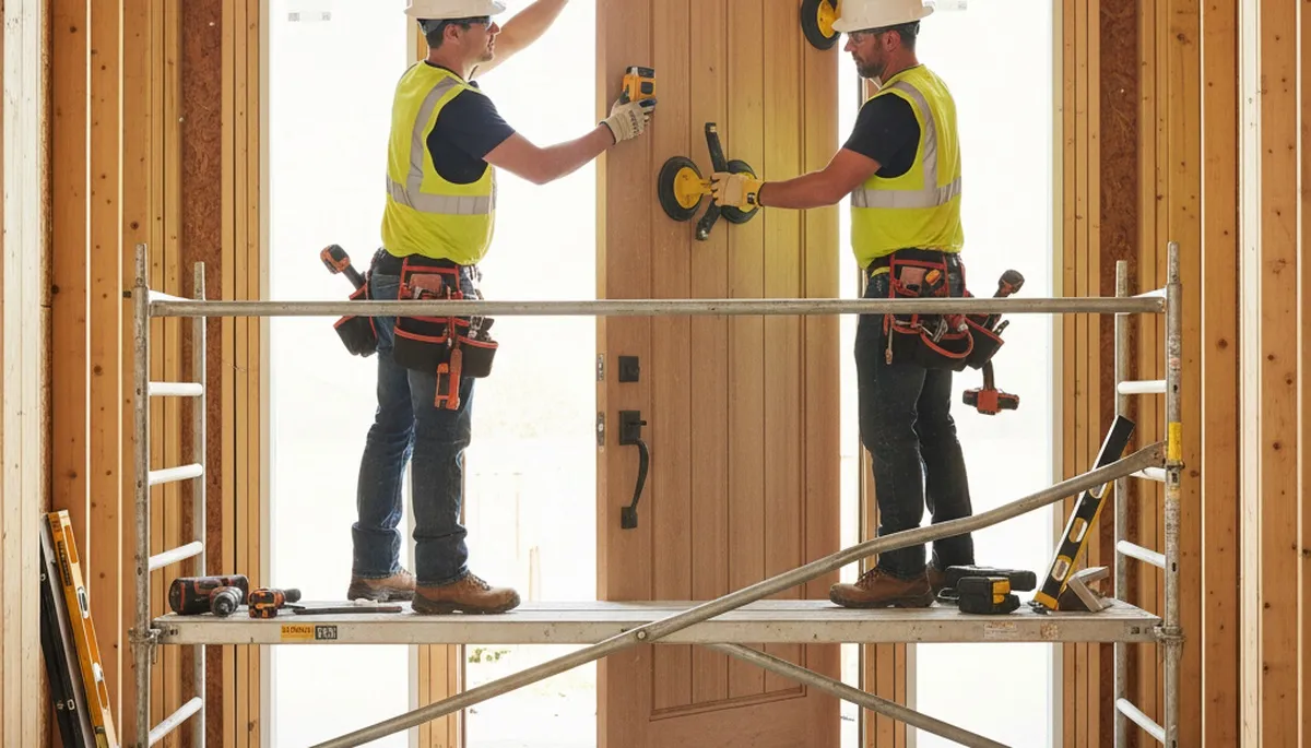 Door installation in Dallas, TX for durable, energy-efficient home exteriors