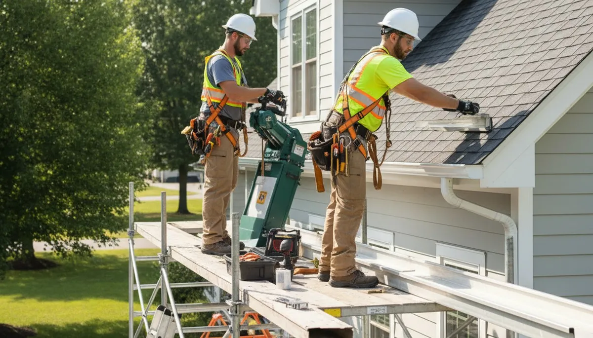 Dallas, TX gutter installation by FX Remodeling & Exteriors for home stormwater protection