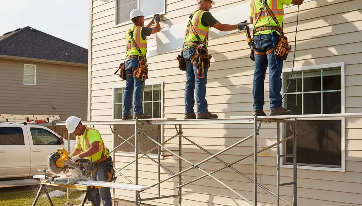 Vinyl siding installation in Dallas, TX by FX Remodeling & Exteriors for durable home protection