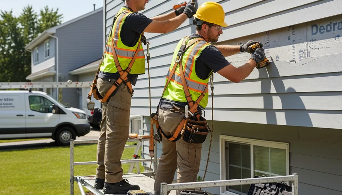 Dallas, TX vinyl siding repair by FX Remodeling & Exteriors for cracked and storm-damaged siding